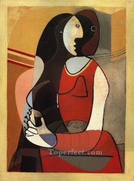Pablo Picasso Painting - Mujer sentada 1 1937 Pablo Picasso